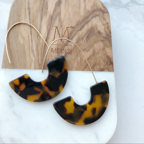 Baublebar Style Faidra Resin Tortoise Earring - Picture 2 of 8